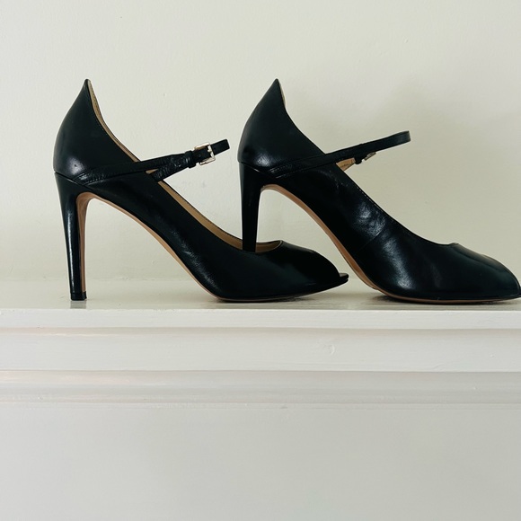 Nine West black heels with ankle strap. - Picture 2 of 6